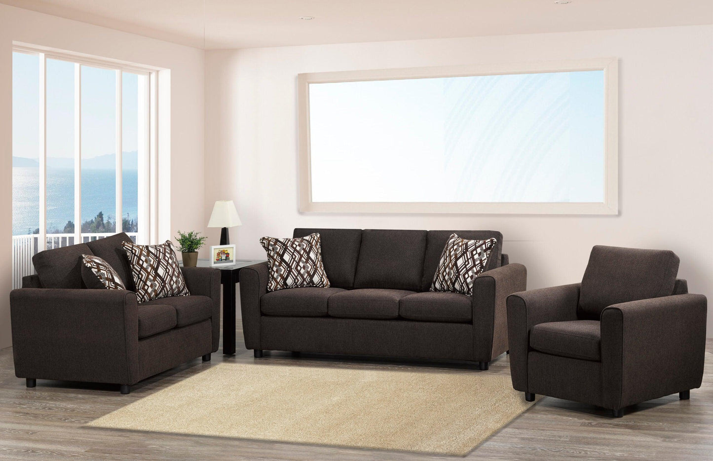 Canadian Made 3pc Sofa Set - 1636 - Furniture King