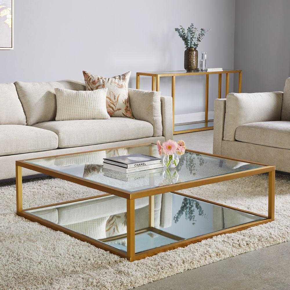 Caspian Coffee Table & Console Table - Furniture King