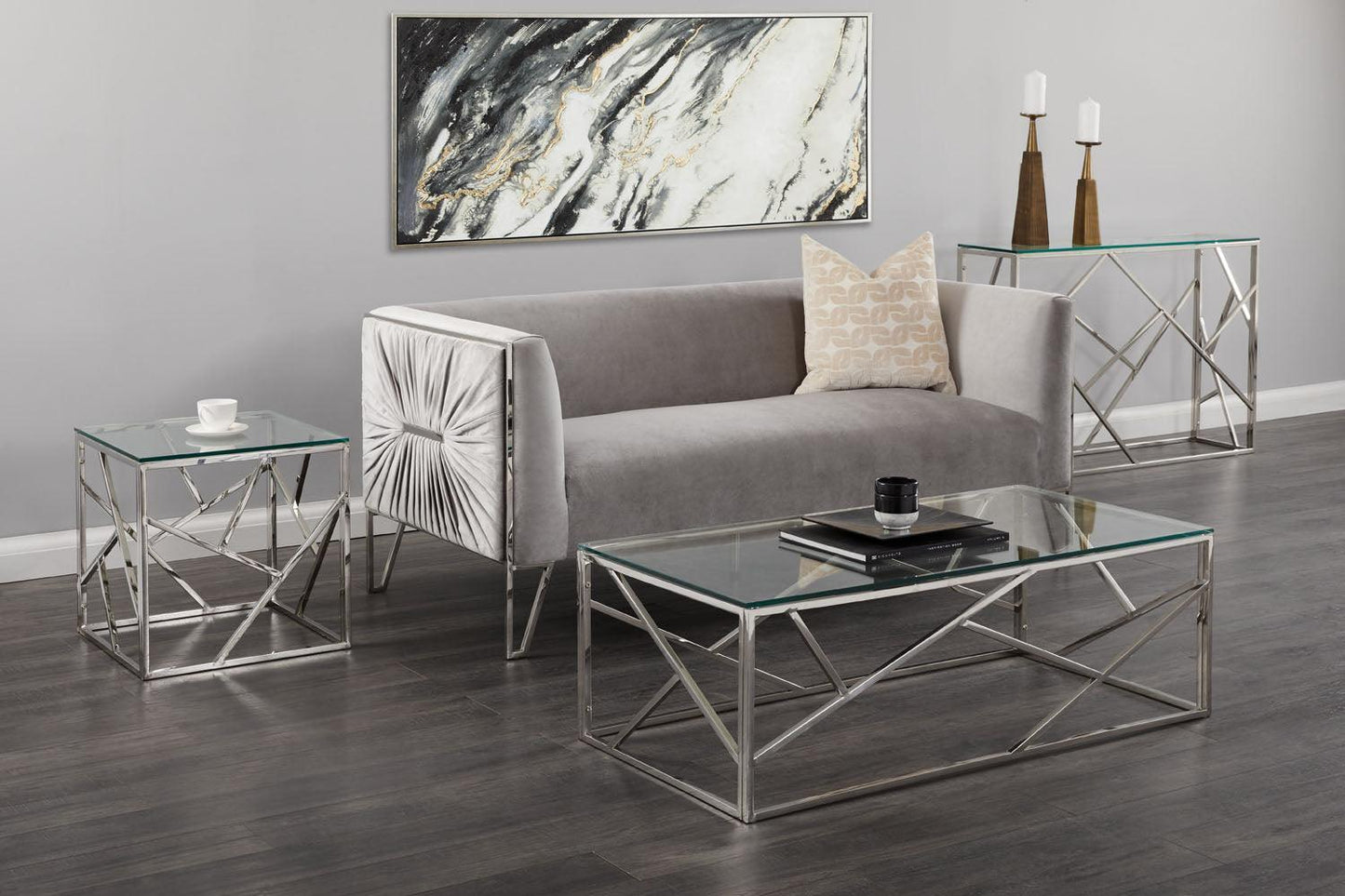 Carole Coffee Table and End Table Set - Furniture King