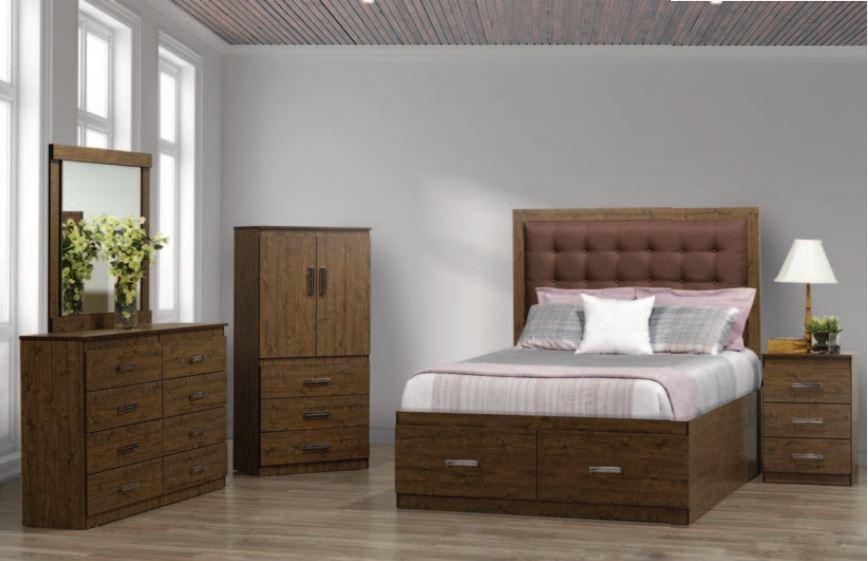 Modern Rustic Bedroom Set - NB175 - Furniture King
