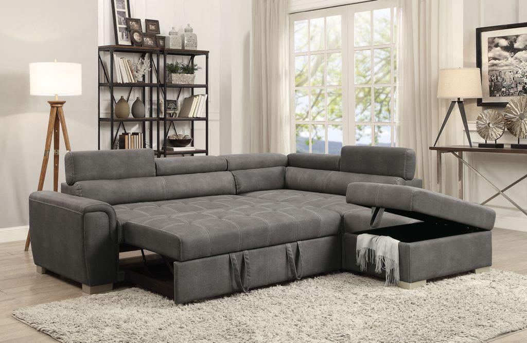 Carolina Sectional Sofa With Pullout Bed - Furniture King