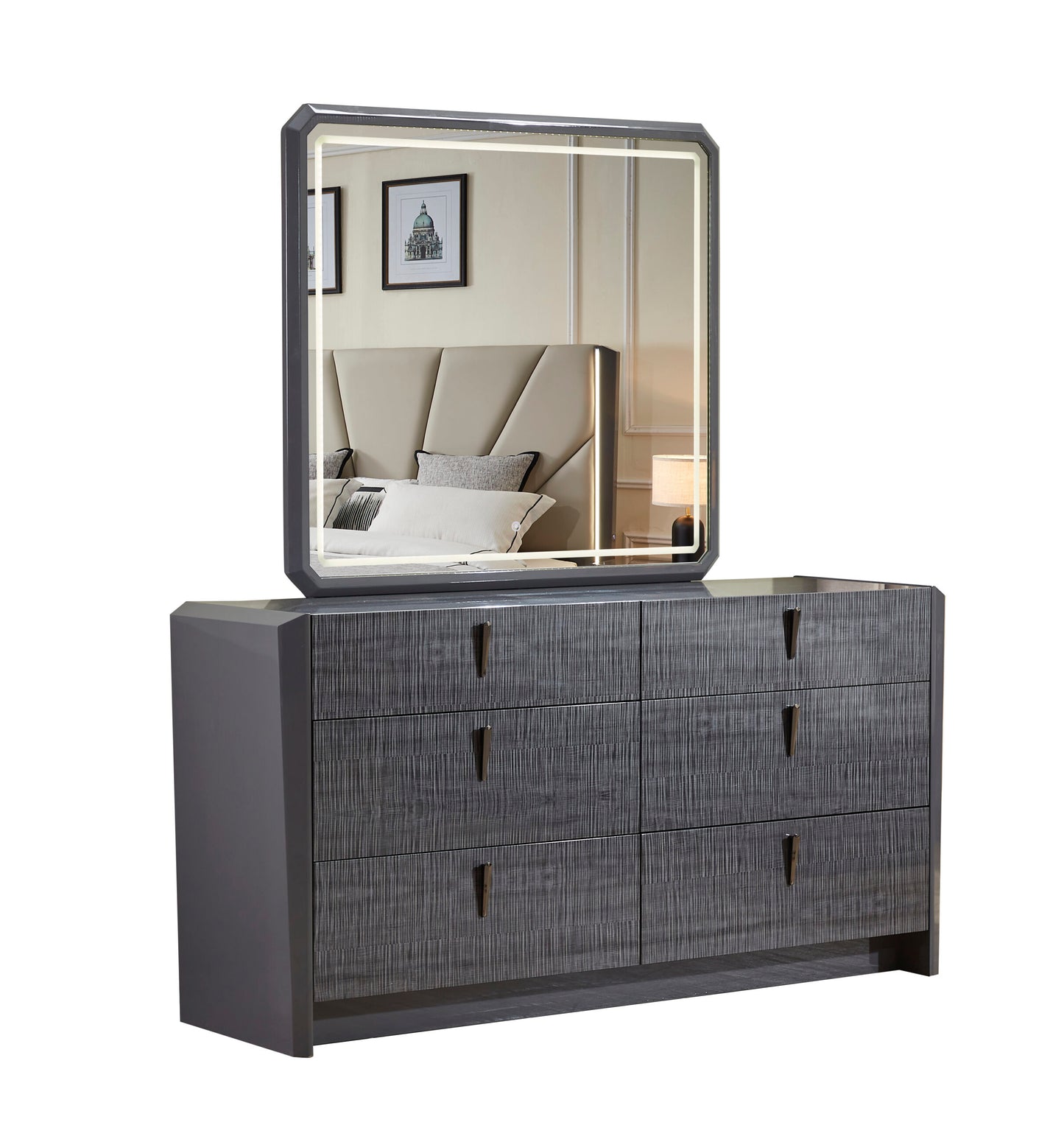 Modern Grey Bedroom Set 2402 – Stylish & Functional