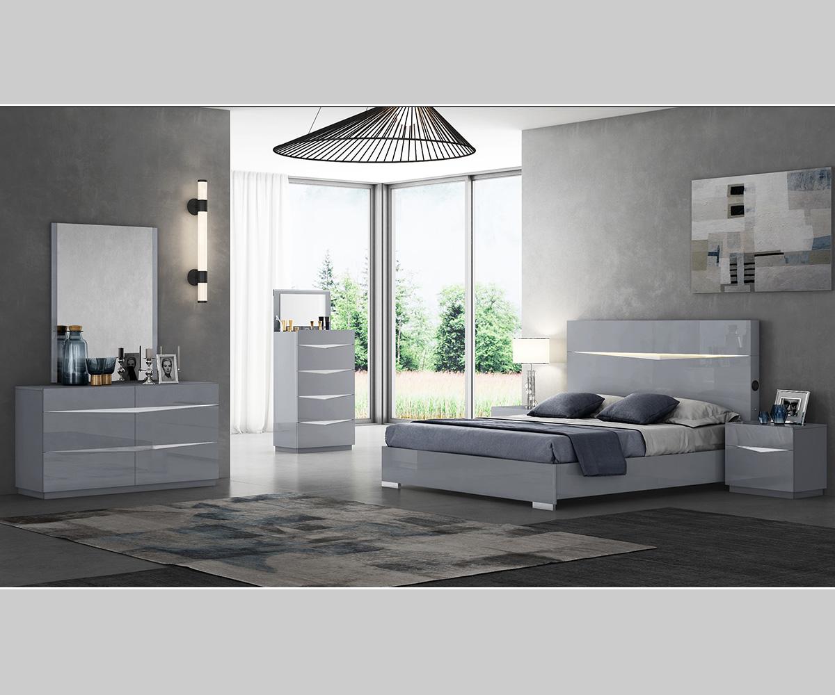 Nikos Lacquer Bedroom Set -- Furniture King