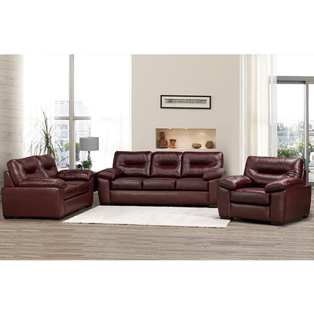 Canadian Made 3Pc Sofa Set in Genuine Leather - 4060 - Furniture King