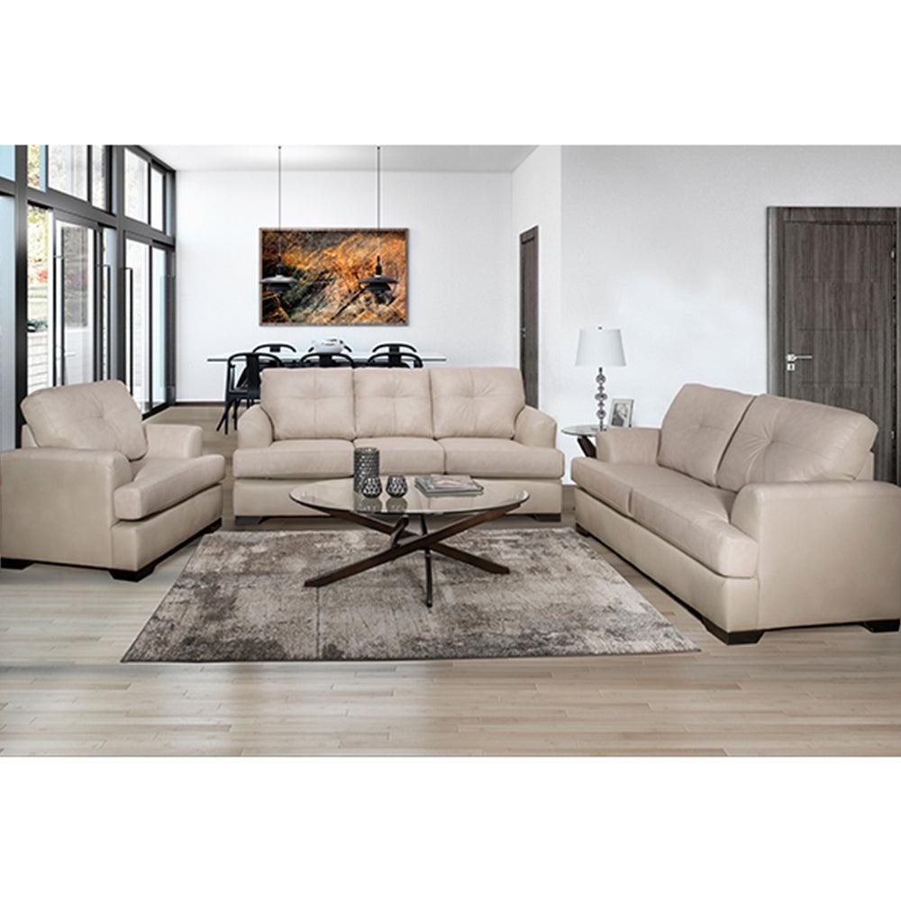 3PC Sofa Set in Genuine Leather - 4145 - Furniture King