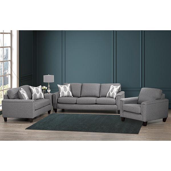 Durant Grey 3Pc Sofa Set - 4414 - Furniture King