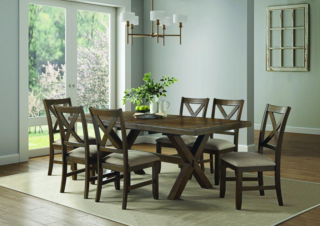 Lakeshore Dining Set with Butterfly leaf - Furniture King