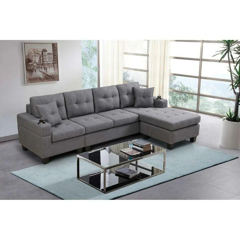 Reversible Sectional Sofa - 6212 - Furniture King