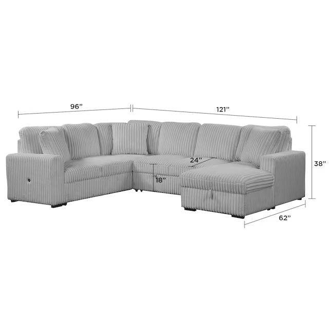 Relive Luxury Sectional Sofa & Bed