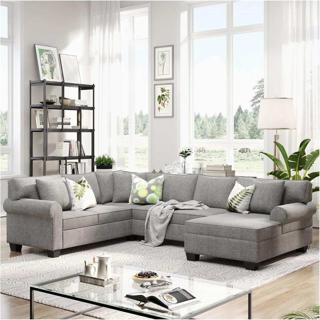 Stylish Sectional Sofa - 555 - Furniture King