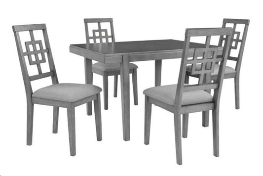 Centrix Dining Table + 4 Chairs - Furniture King