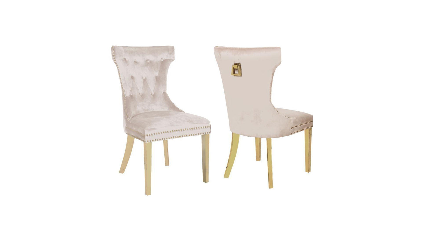 Rita Fabric Dining Chairs - Furniture King