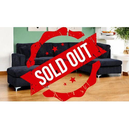 Black Sectional Sofa - 107 - Furniture King