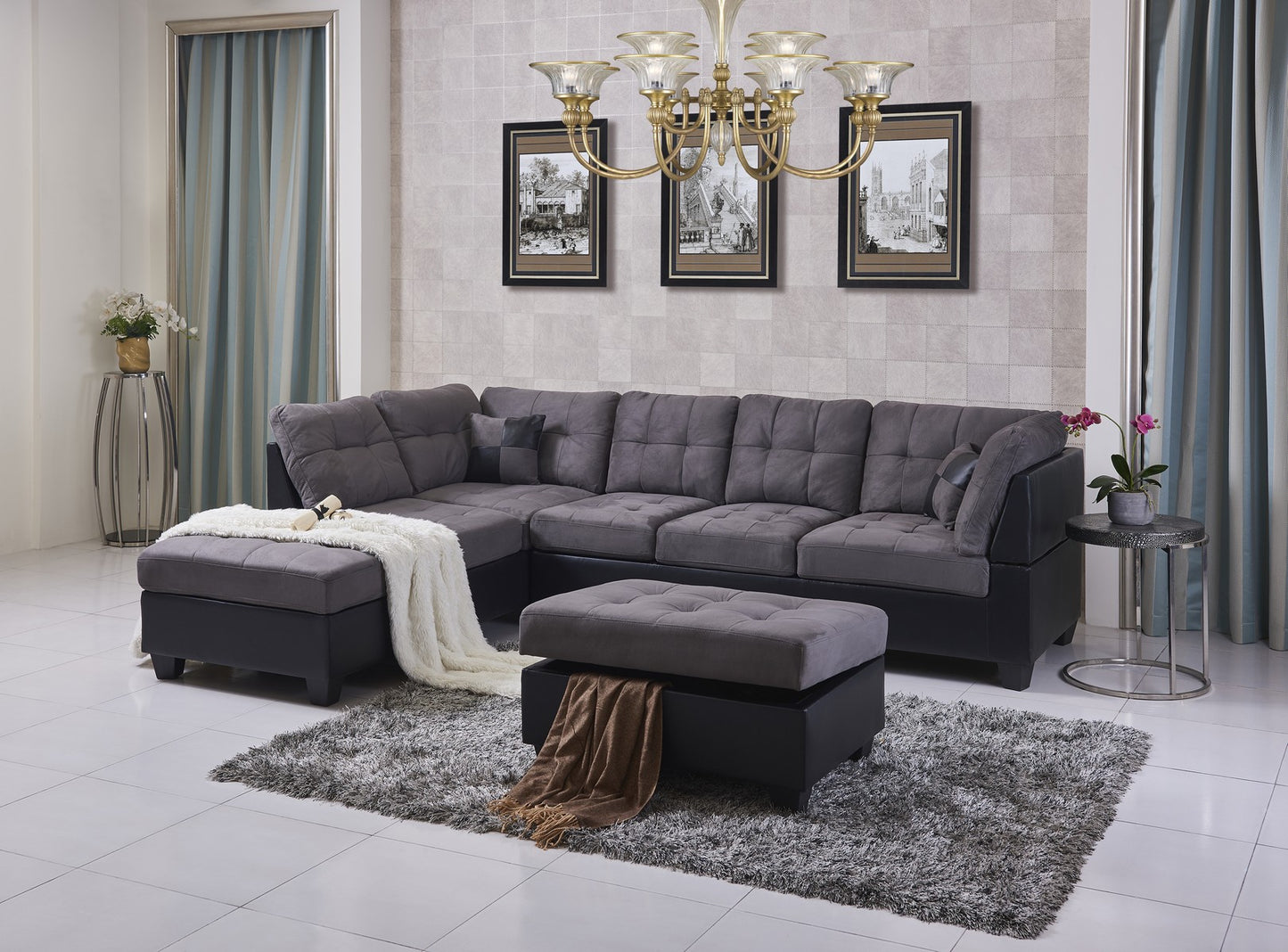 Eva Retro Sectional Sofa