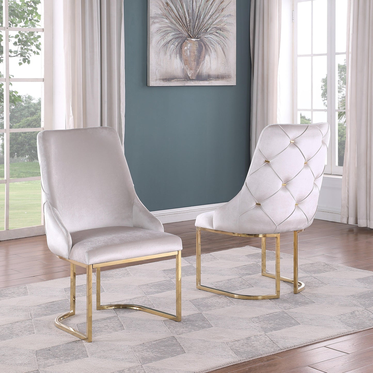 Velvet Dining Chairs - 6900 - Furniture King