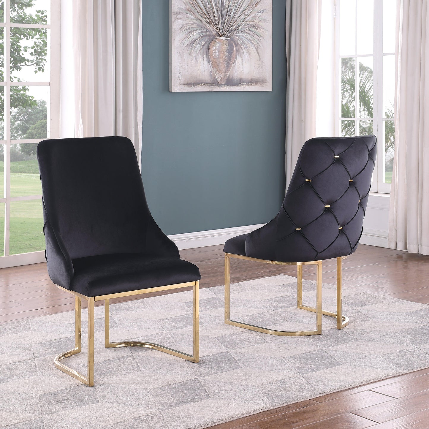 Velvet Dining Chairs - 6900 - Furniture King