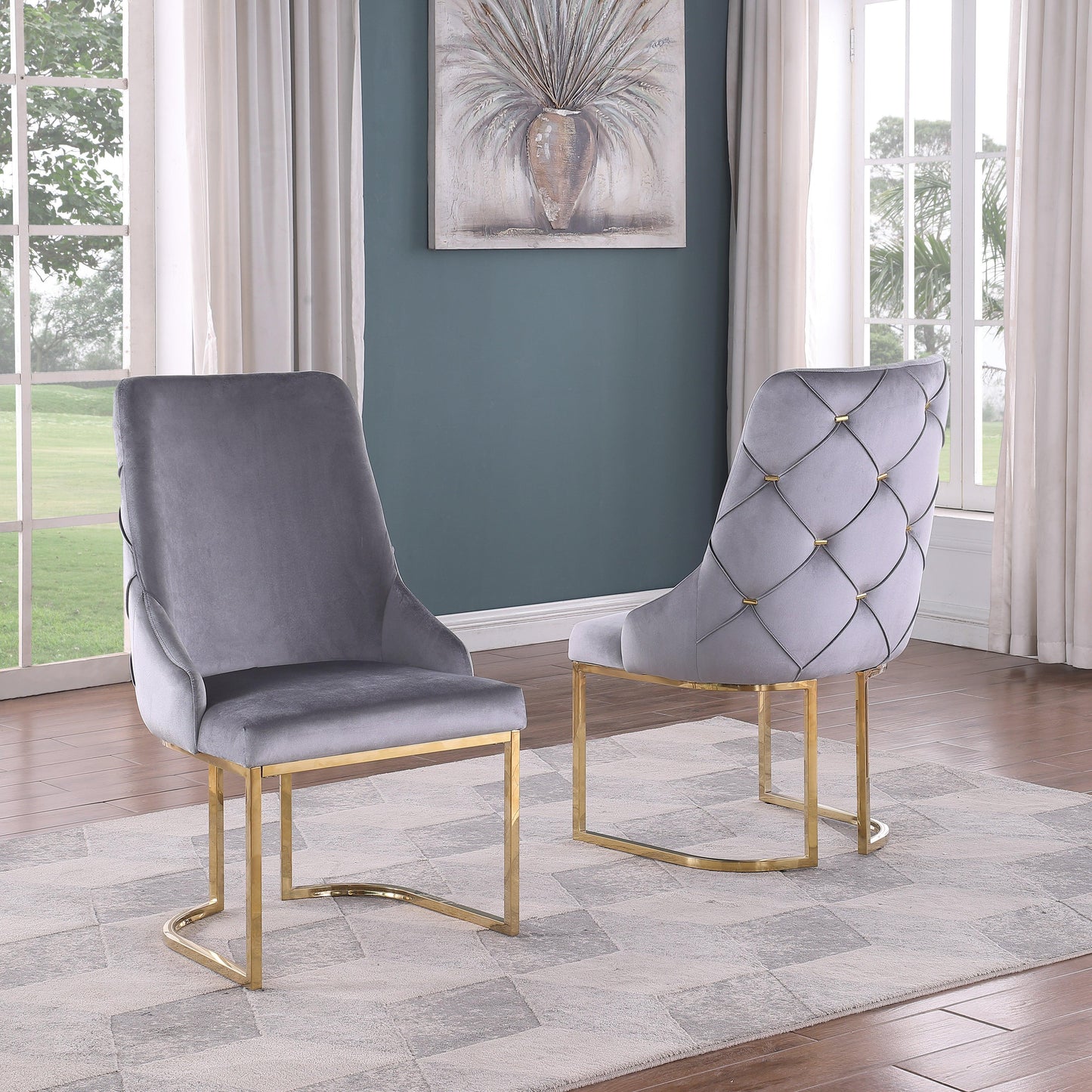 Velvet Dining Chairs - 6900 - Furniture King