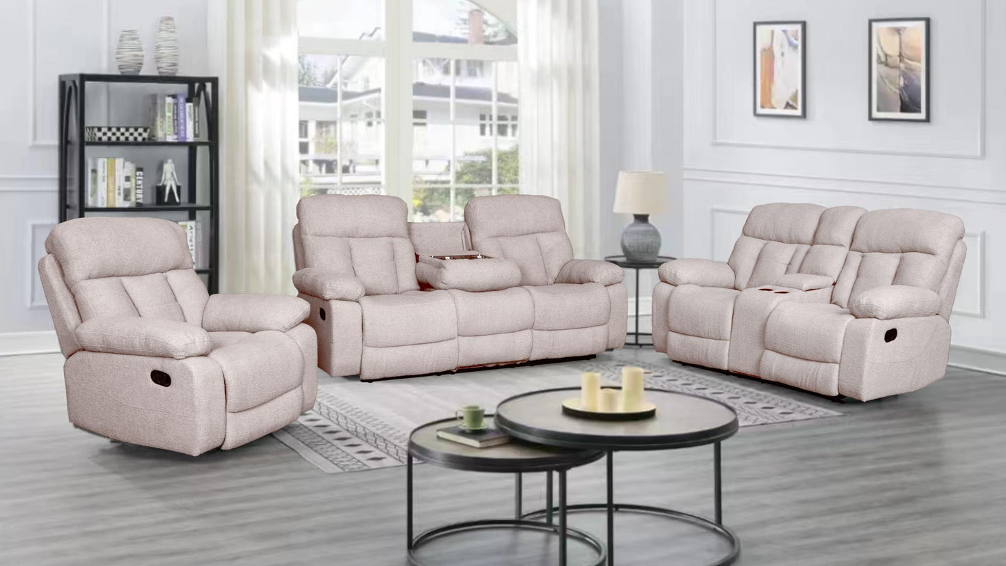 Malia - 3Pc Sofa Set Recliner - Furniture King