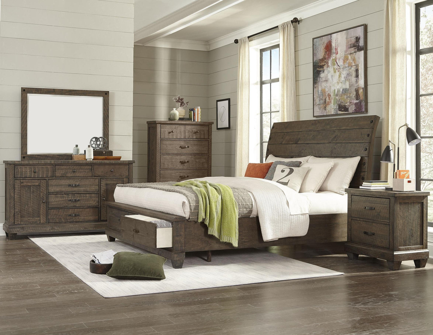Rylee Rustic Bed - Furniture King
