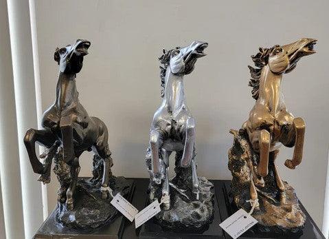 Exquisite Bronze Horse Statues - Furniture King