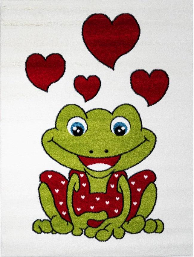 Children’s Valentine Frog Rug - Furniture King