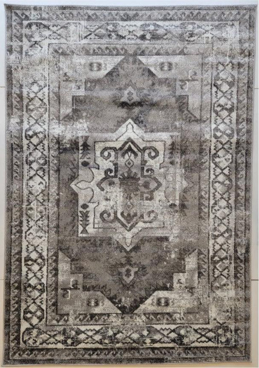 Neutral Transitional Omega Rug - Furniture King