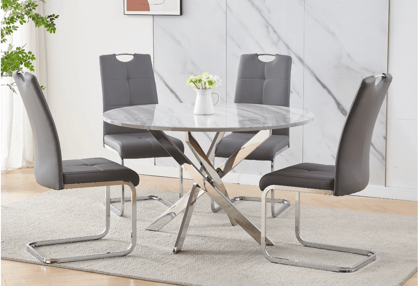 Harmony Haven 7-Piece Dining Table Set - Furniture King