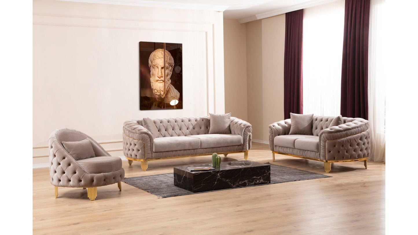 Vanessa Luxury Sofa Set - Furniture King