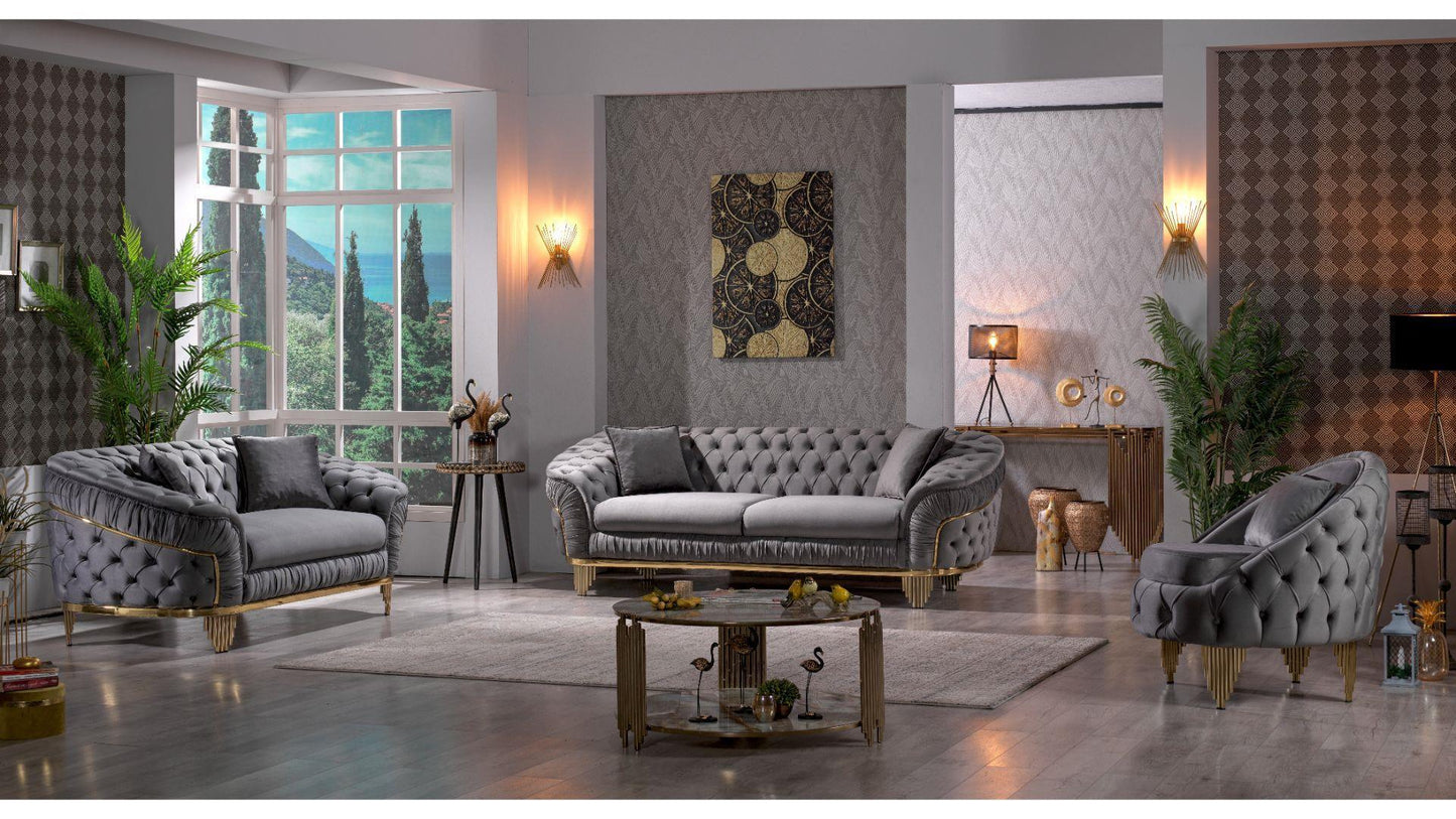Vanessa Luxury Sofa Set - Furniture King