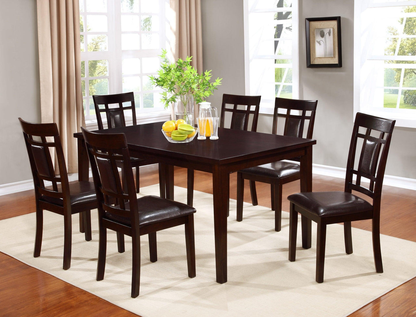 Dining Table - Andrea 7pc Dining Set - Furniture King