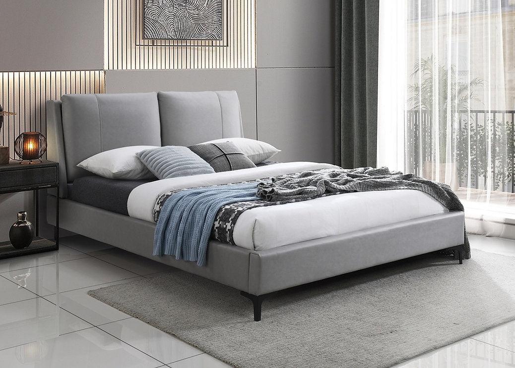 Grey PU Bed Frame - IF-5340 - Furniture King