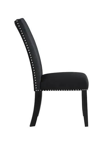 Black Velvet Dining Chairs - C-1605 - Furniture King