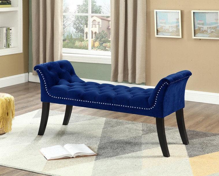 Elegant Velvet Bench - IF-6230-6231-6232-6233 - Furniture King
