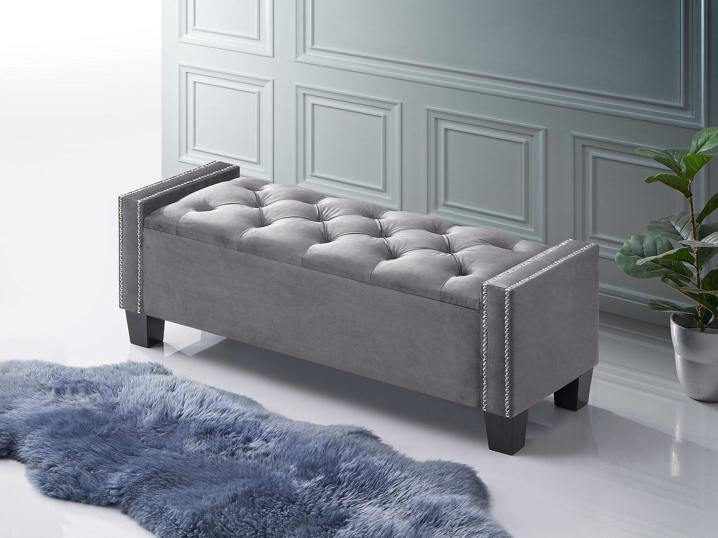 Luxury Storage Bench - IF-6200 - Furniture King