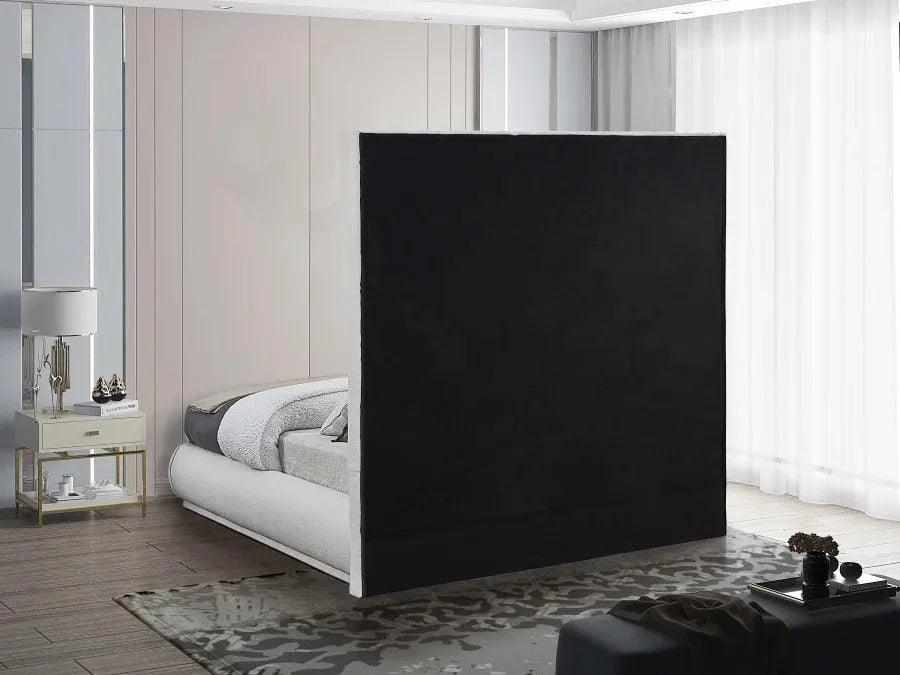 Creme Linen Bed Frame - IF 5200 - Furniture King