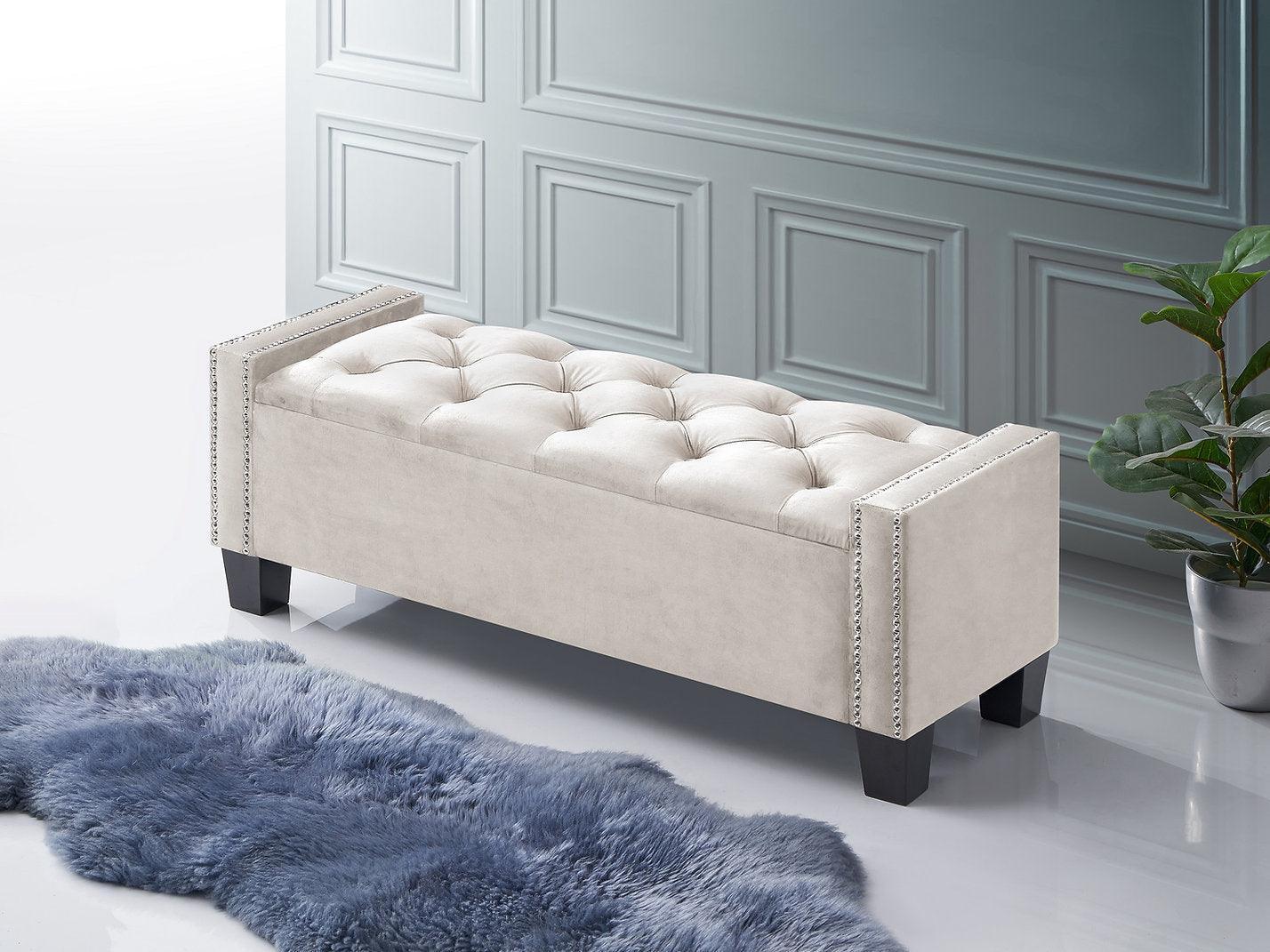 Luxury Storage Bench - IF-6200 - Furniture King