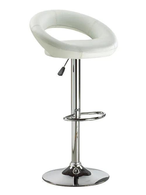 White PU Bar Stool - ST - 138 - Furniture King