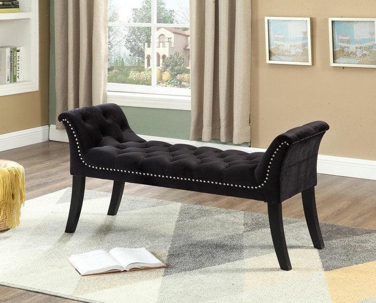 Elegant Velvet Bench - IF-6230-6231-6232-6233 - Furniture King