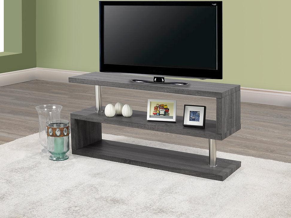 Grey Wooden TV Stand - FE5018 - Furniture King