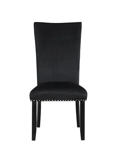 Black Velvet Dining Chairs - C-1605 - Furniture King