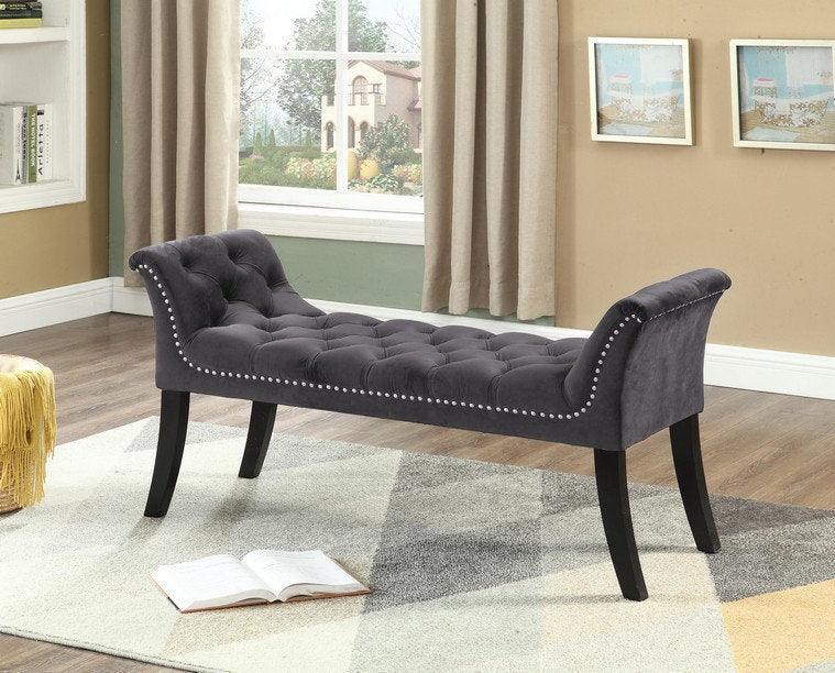 Elegant Velvet Bench - IF-6230-6231-6232-6233 - Furniture King