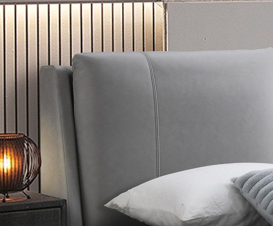 Grey PU Bed Frame - IF-5340 - Furniture King