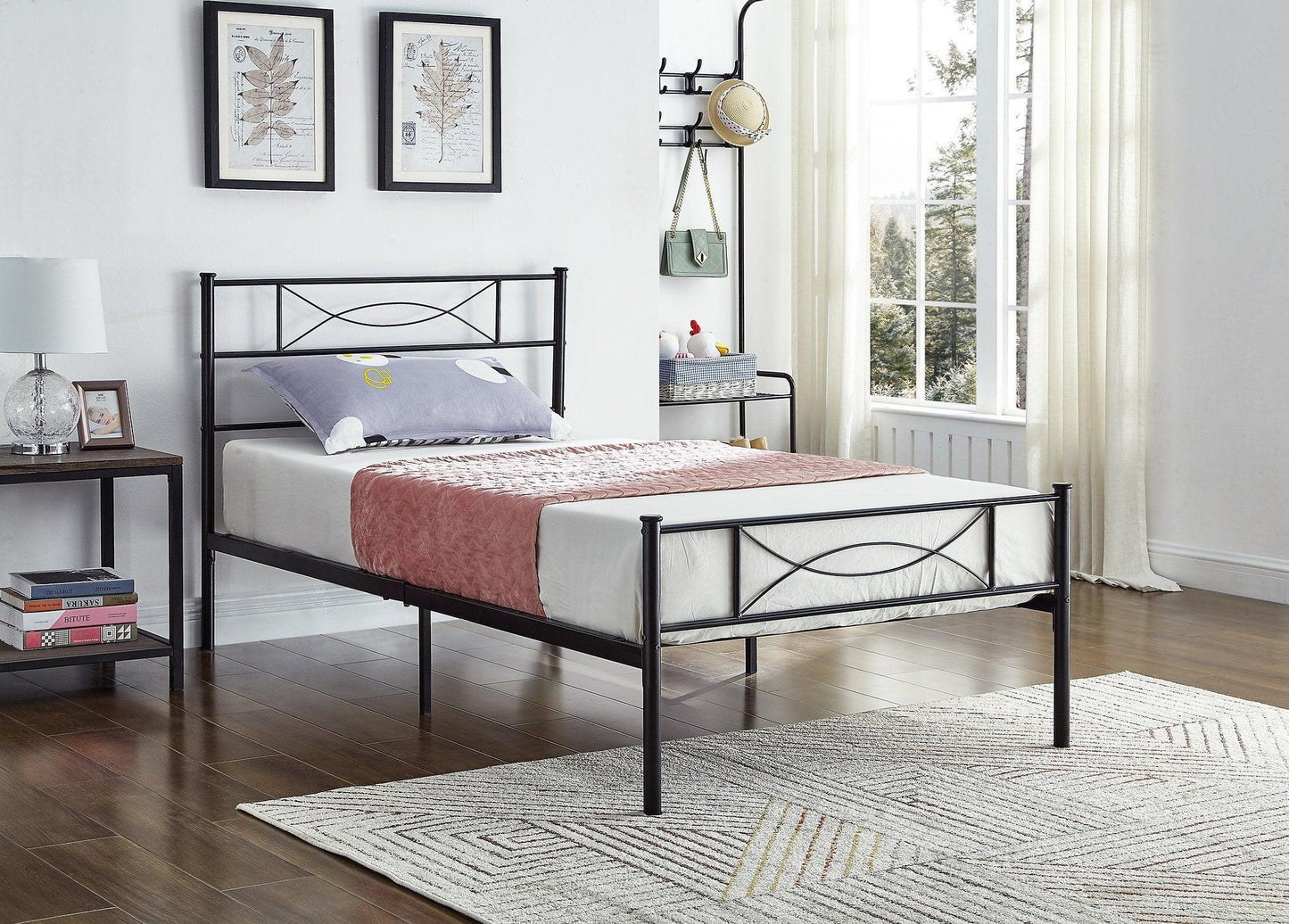 Modern Metal Bed - IF-154 - Furniture King