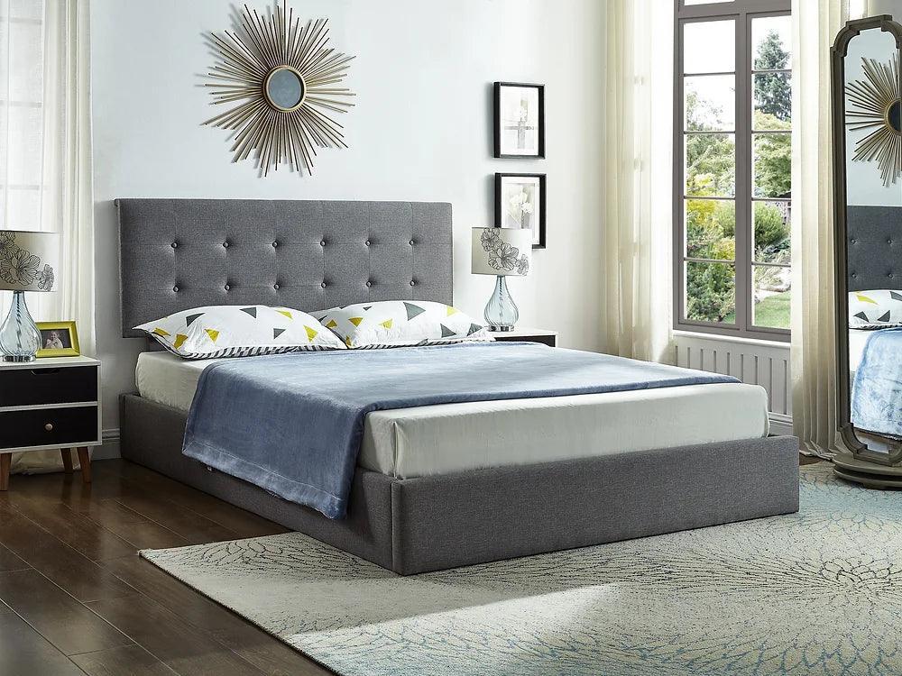 Grey Fabric Bed Frame - IF 5445 - Furniture King