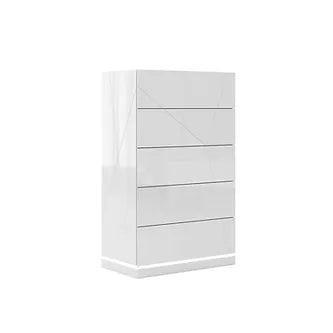 Bedroom Furniture - White Taylor Lacquer Bedroom Set - Furniture King