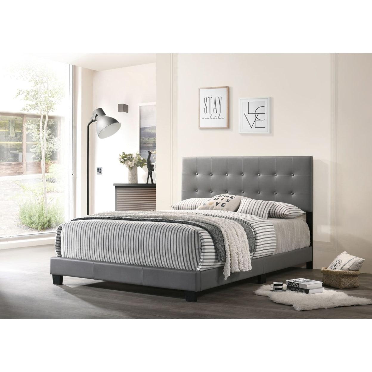 Grey Velvet Sita Bed - Furniture King