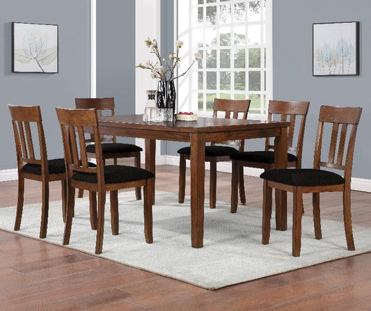 Dining Table Set with Chairs Solid Wood - 5762 - Furniture King