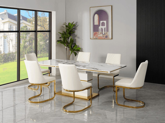 Luxor - 7Pc Dining Set - Furniture King