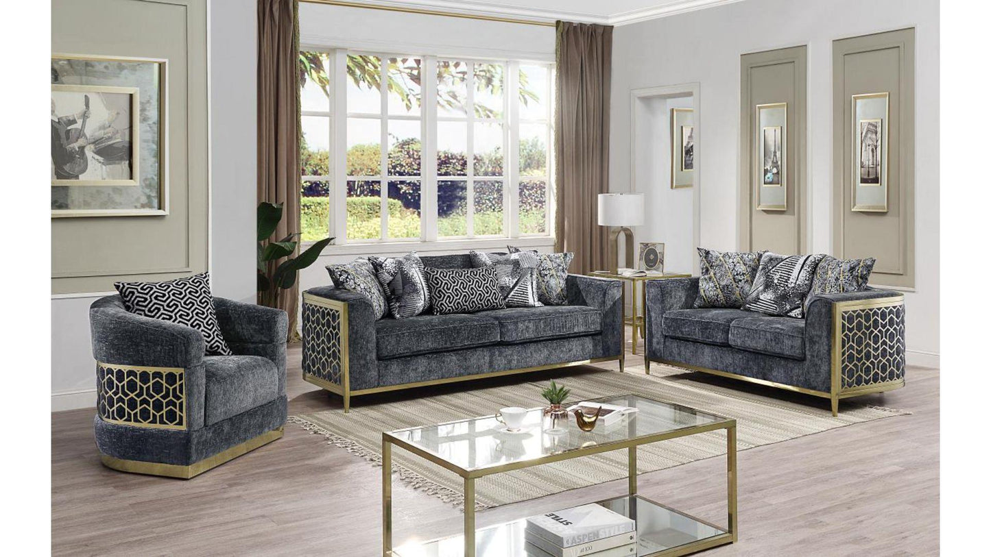 Luxury 3Pc Sofa Set - Alana - Furniture King