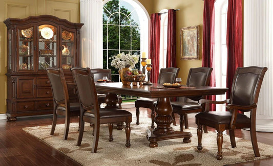 Molly - Solid Wood Luxury Dining Table + 6 Chairs - Furniture Empire